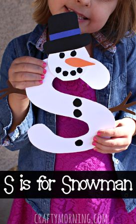 “S is for Snowman” Craft