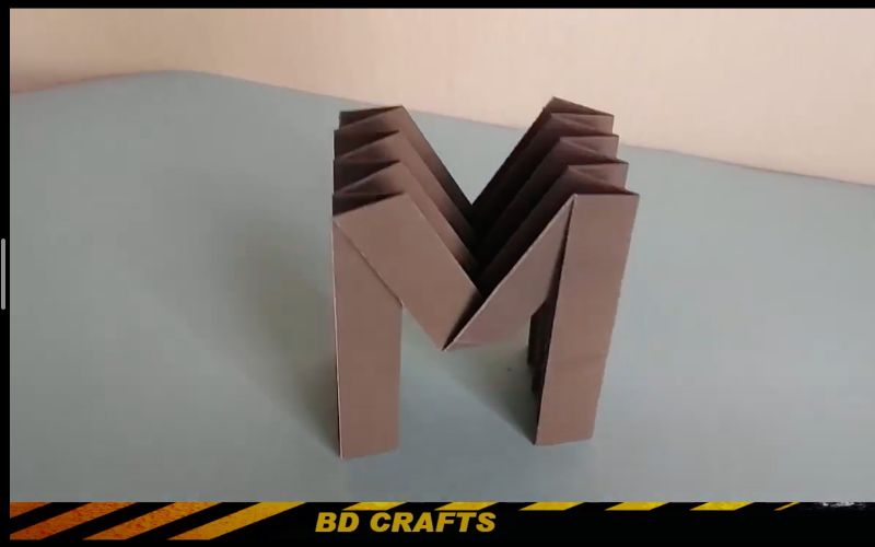 Origami Uppercase Letter “M”