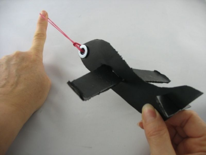 Styrofoam Airplane Craft With Built in Launcher