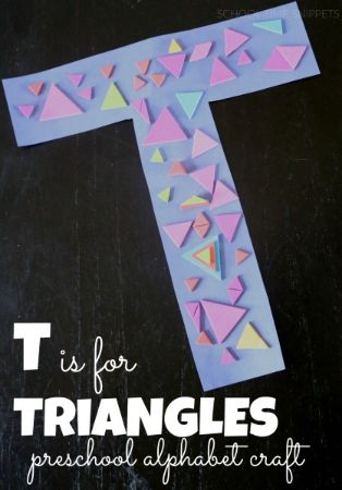 “T is for Triangle” Craft