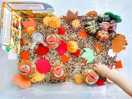 Thanksgiving Harvest Sensory Bin