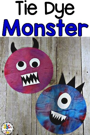 Tie Dye Monster Craft