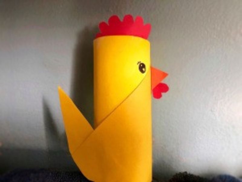 Toilet Paper Roll Chicken Craft