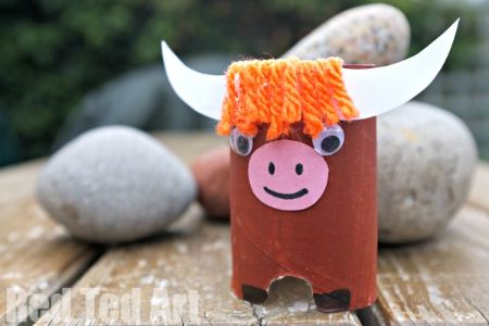 Toilet Paper Roll Yak Craft