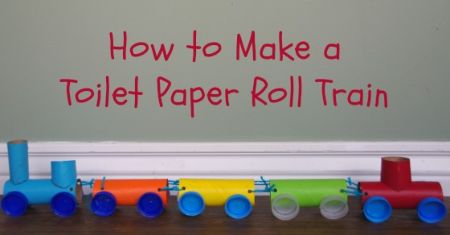 Toilet Paper Rolls Train Craft