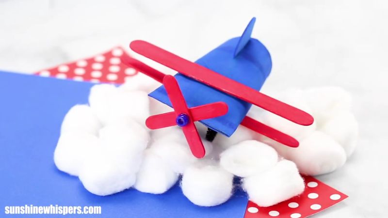 Toilet Roll Airplane Craft