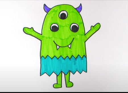 cute monster drawings for kids