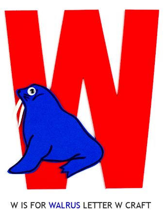 “W is for Walrus” Craft