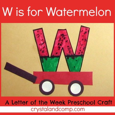 “W is for Watermelon” Craft