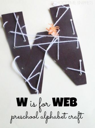 “W is for Web” Craft