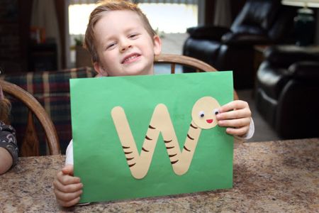 “W is for Worm” Craft