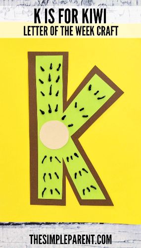  “k is for Kiwi” Craft