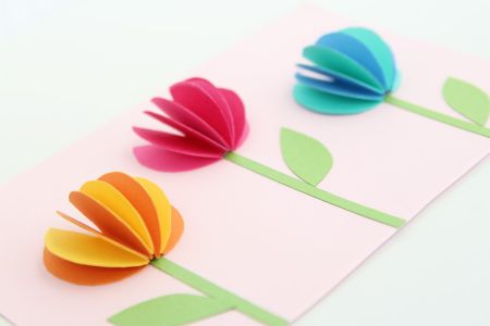 3D Paper Flower Greeting Card