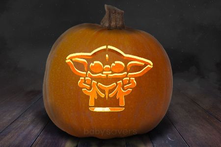 Baby Yoda Pumpkins Carvings