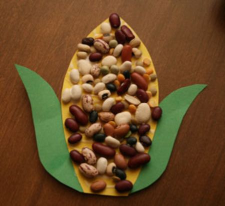 Beans Indian Corn Craft