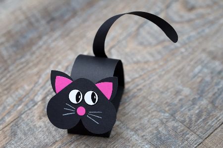 Bobble Head Paper Cat Craft