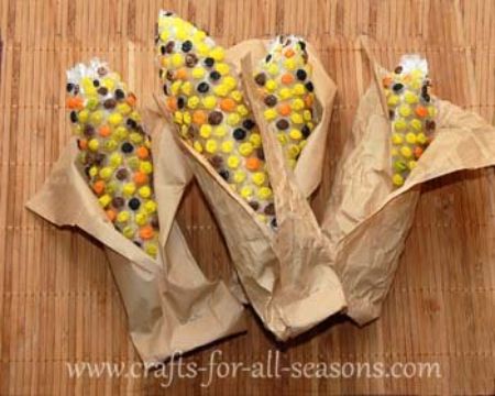 Bubble Wrap Indian Corn Craft