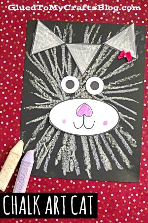 Chalk Art Cat Craft