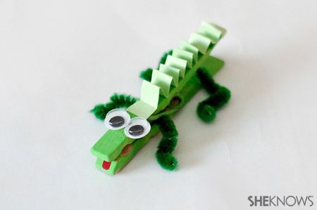 Clothespin Alligator Craft