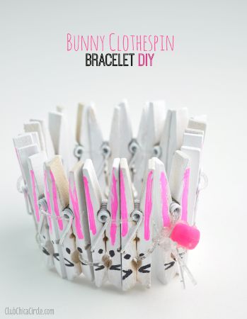 Clothespin Bunny Bracelet