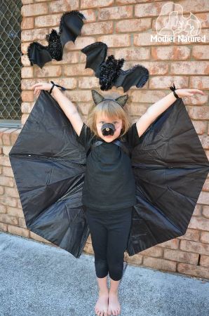 DIY No-Sew Bat Costume