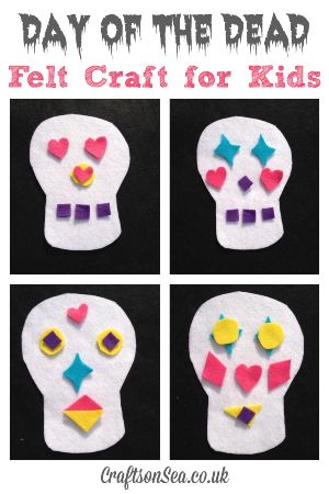 Day of the Dead Skeleton Felt Craft