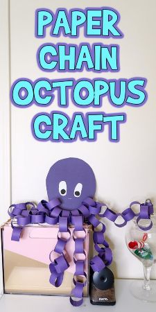Easy Paper Chain Octopus Craft