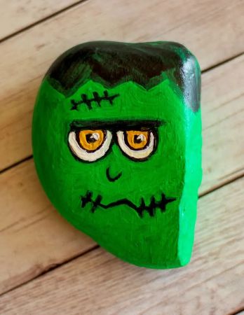  Frankenstein Rock Painting