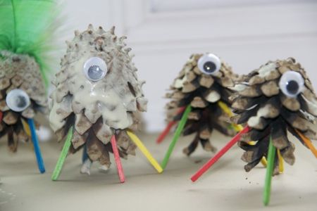 Glow in the Dark Pine Cone Aliens