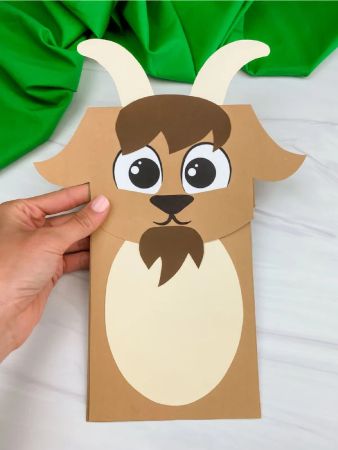 Goat Paper Bag Puppet Craft