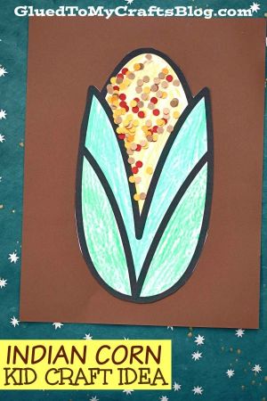 Hole Punched Indian Corn Craft