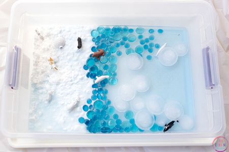 Icy Arctic Sensory Bin