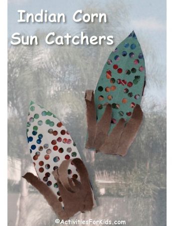 Indian Corn Suncatcher