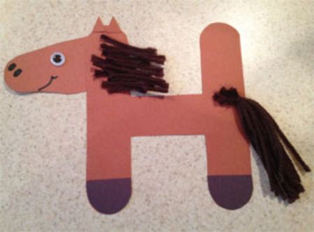Letter H Horse Craft