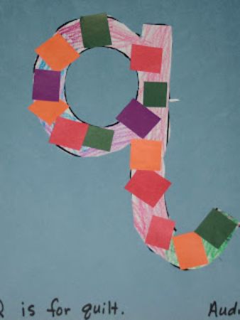 Lowercase “q is for Quilt” Craft
