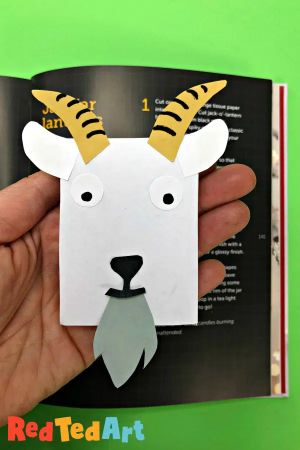 Origami Goat Corner Bookmark Craft