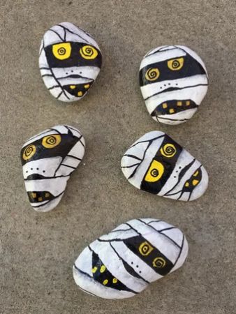  Painted Rock Mummies