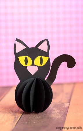 Paper Ball Cat Craft