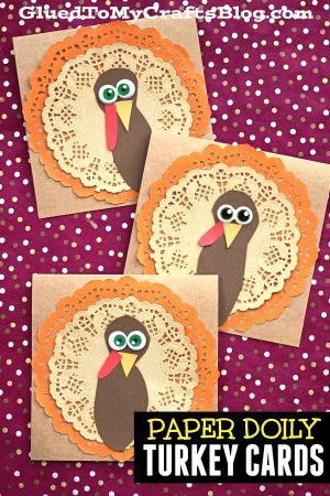 Paper Doily Turkey Craft