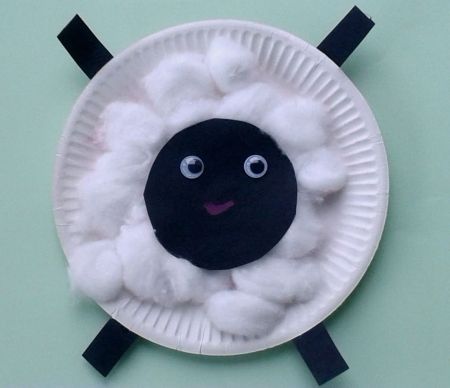 Paper Plate Baby Lambs