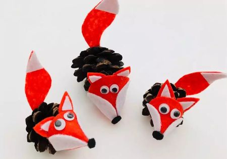 Pine Cone Foxes
