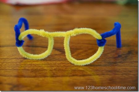 Pipe Cleaner Glasses Craft