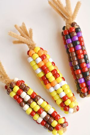 Pipe Cleaner Indian Corn Craft