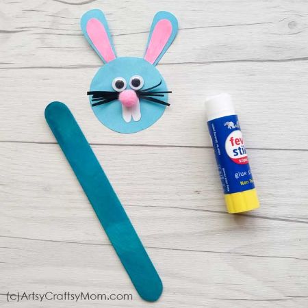 Popsicle Stick Bunny Craft