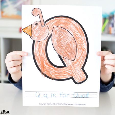 “Q is for Quail” Craft