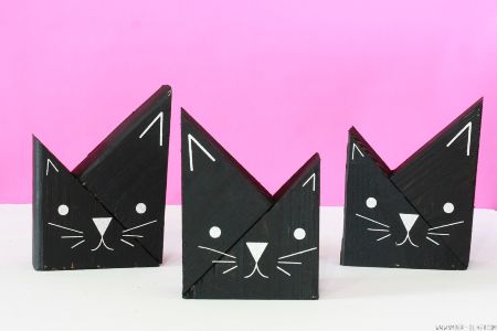 Scrap Wood Cat Craft