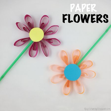 Simple Cardstock Flower Craft