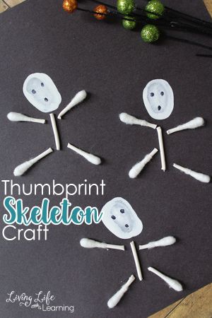 Thumbprint Skeleton Craft