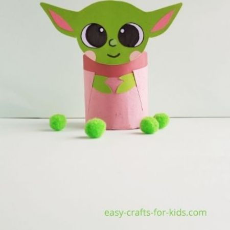 Toilet Paper Roll Baby Yoda Craft