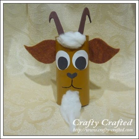 Toilet Paper Roll Goat Craft